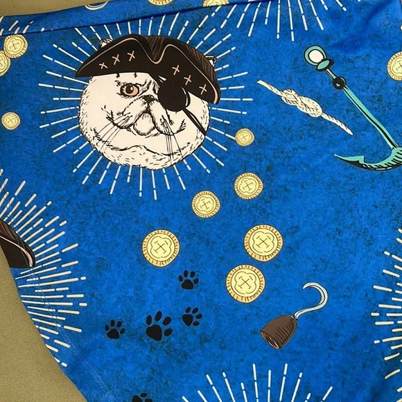 COWCOW Lovely 🏴☠️ Pirate Cat theme, womens DRESS size MEDIUM - Picture 3 of 12